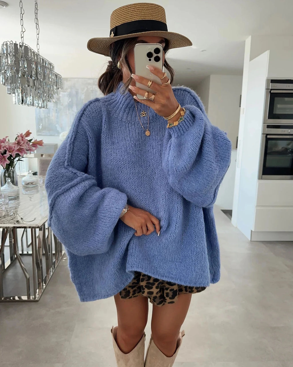 Baby-Sheep Oversized - Blue Violet