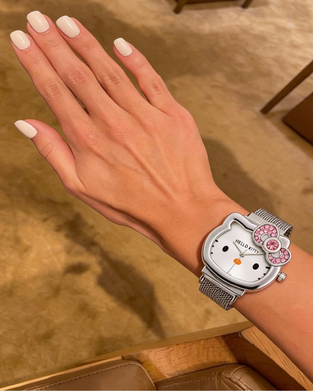 Hello Kitty Silver Woman Watch