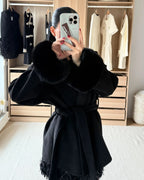 Paris Fur Dream Coat - Black