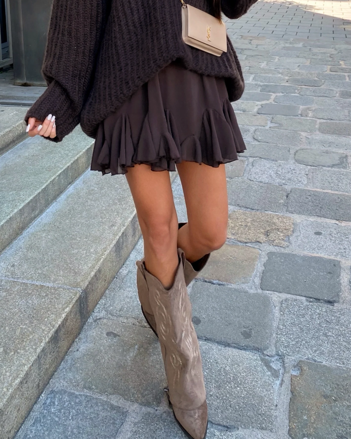 Paris It-Girl Boots - Taupe